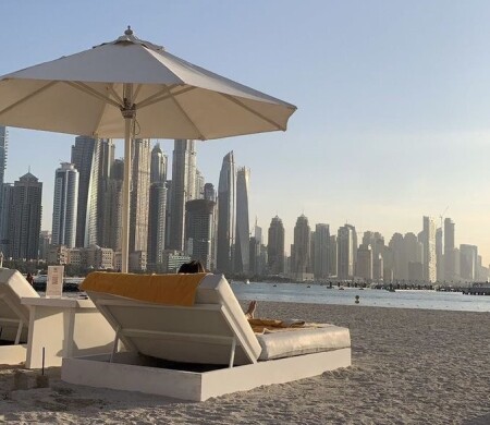 JBR beach and Dubai Marina